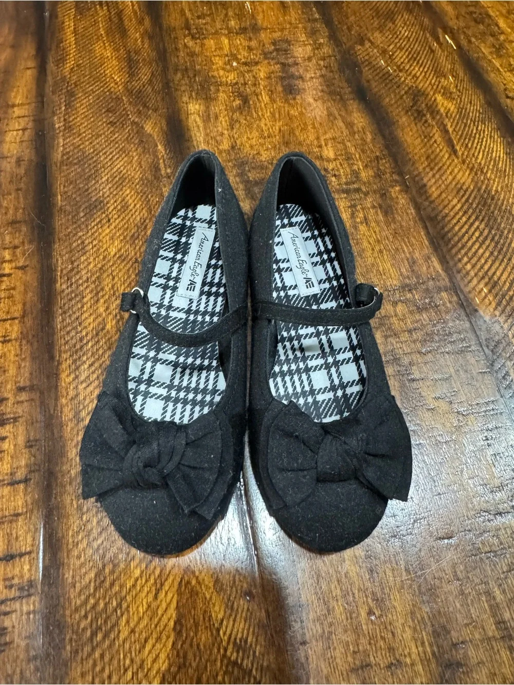 American Eagle By Payless Black Bow Mary Jane Shoes